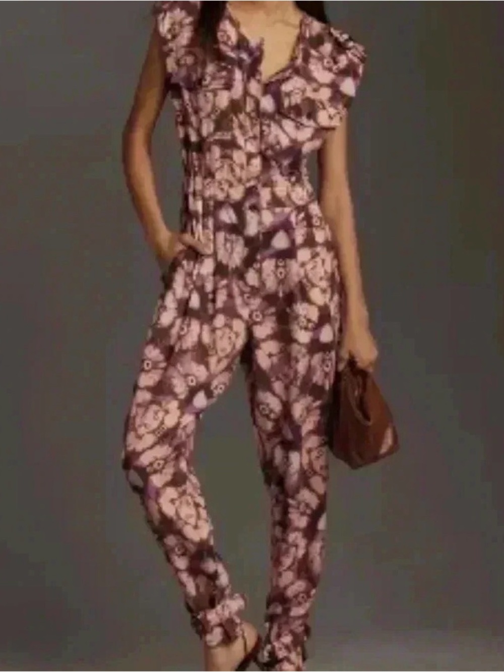 Anthropologie Sleeveless Cutout Jumpsuit Size Medium